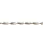 4x12MM White Oval Pearl