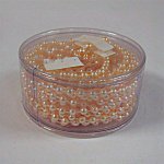 4MM Molded-On-Thread Pearl String - Peach