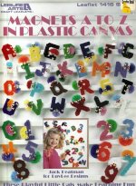 Magnets A to Z in Plastic Canvas