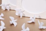 1 1/4" Lavender Mini Flying Plastic Dove