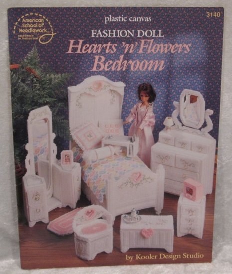Fashion Doll Hearts & Flowers Bedroom