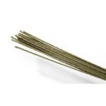 18" Green Cloth Covered Stem Wire 22 Gauge