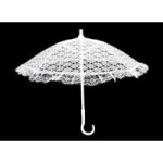 16" White Lace Umbrella
