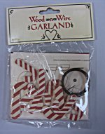 Candy Cane Wood'n Wire Garland