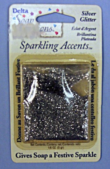 Silver Glitter Sparkling Accents