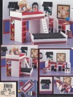 Preteen Fashion Doll Sleep and Study Bedroom