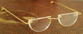 4" Half Round 'Granny' Eyeglasses