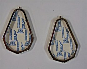 2 1/2"X3 1/2" Teardrop Shaped Plastic Frame