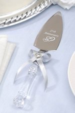 Faux Crystal Cake Server