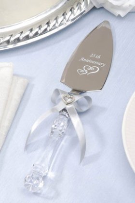 Faux Crystal Cake Server