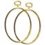 3-1/4\"X4-1/4\" Gold Oval Plastic Frame