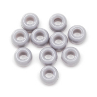 7MM Grey Opaque Small Pony Bead