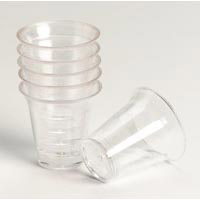 1/2 oz Clear Craft Cup w/Hole