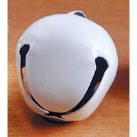 1 1/2" White Jingle Bell