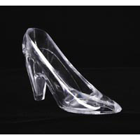 3 1/2\" Clear Plastic Slipper