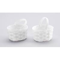 3\" White Plastic Basket