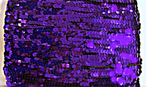 1/4\" Purple Flat Sequin Trim