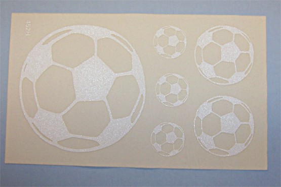 Soccer Ball Velour Iron-On Transfer