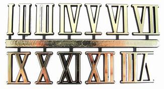 5/8\" Gold Plastic Roman Numerals