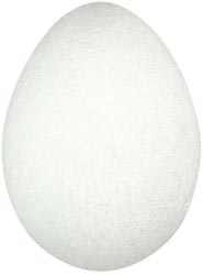 White Styrofoam Egg 5-7/8"X3-7/8"