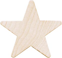 Medium Star 1\"X1/2\"